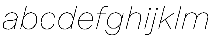 Essent ThinItalic Instance FONT