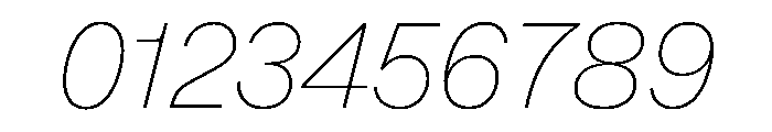 Essent ThinItalic Font OTHER CHARS