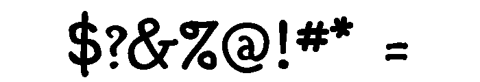 Escher Hand Font OTHER CHARS