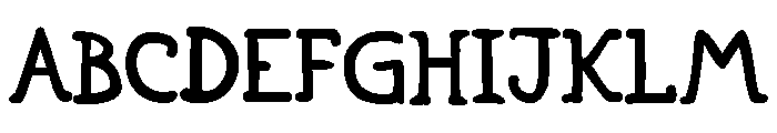 Escher Hand Font UPPERCASE