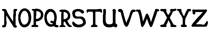 Escher Hand Font UPPERCASE