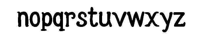 Escher Hand Font LOWERCASE