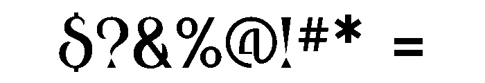 Escher Regular Font OTHER CHARS