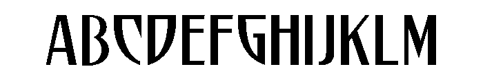 Escher Regular Font UPPERCASE