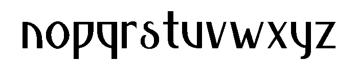 Escher Regular Font LOWERCASE