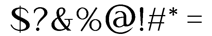 ET Conva Regular Font OTHER CHARS