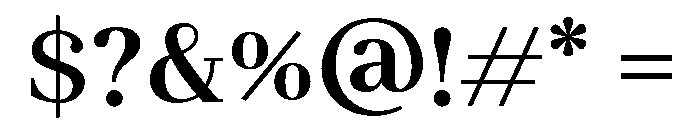 ET Gildera Regular Font OTHER CHARS