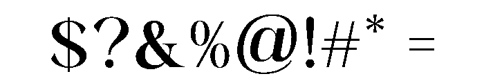 ET Gladys Regular Font OTHER CHARS