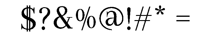ET Sovane Regular Font OTHER CHARS