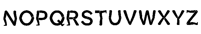 Etched Regular Font LOWERCASE