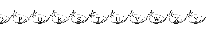 Eternal Love Monogram Font UPPERCASE