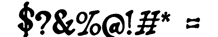 Eternal_Quill Font OTHER CHARS