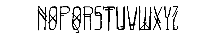 Eternum Strokes Font UPPERCASE