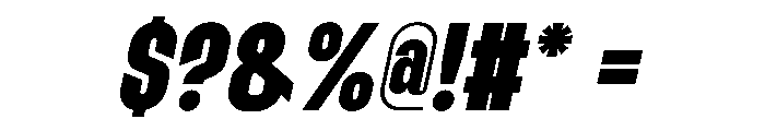 Etgea Bold Italic Font OTHER CHARS