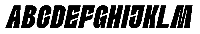 Etgea Bold Italic Font UPPERCASE