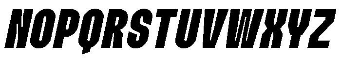 Etgea Bold Italic Font UPPERCASE