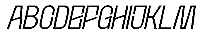 Etgea Light Italic Font UPPERCASE