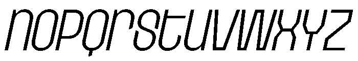 Etgea Light Italic Font LOWERCASE