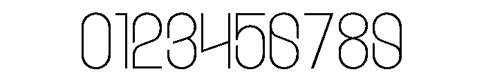 Etgea Thin Font OTHER CHARS