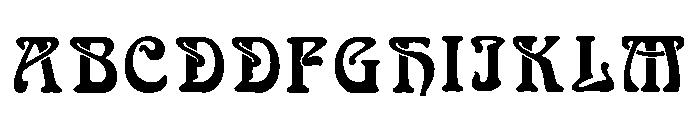 Ether Regular Font UPPERCASE