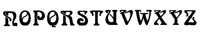 Ether Regular Font UPPERCASE