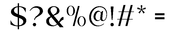 Ethereal Glamour Regular Font OTHER CHARS