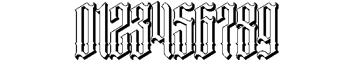 Ethoris Extrude Font OTHER CHARS