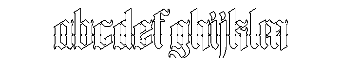 Ethoris Outline FONT