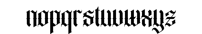 Ethoris Regular Font LOWERCASE