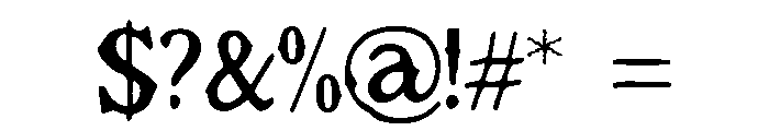 Etrog Font OTHER CHARS