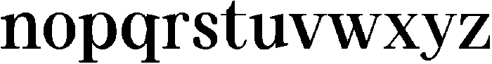 ET BRAVEL Regular otf (400) Font LOWERCASE