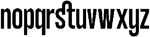 ET JURGEN Regular otf (400) Font LOWERCASE