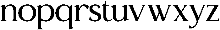 ET Kaliena Regular otf (400) Font LOWERCASE