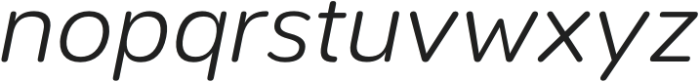 Etenira Light Oblique otf (300) Font LOWERCASE