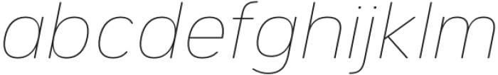 Etenira Thin Oblique otf (100) FONT