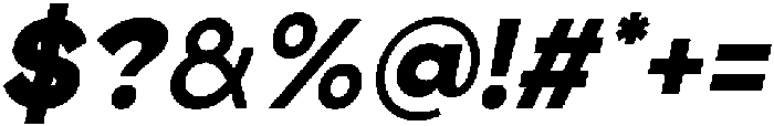 Etermal Black Italic otf (900) Font OTHER CHARS