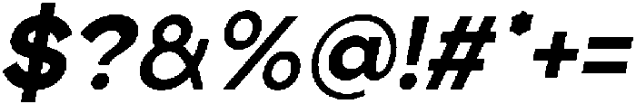 Etermal Bold Italic otf (700) Font OTHER CHARS