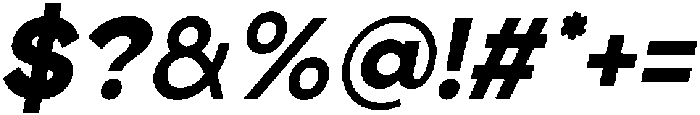 Etermal Extra Bold Italic otf (700) Font OTHER CHARS