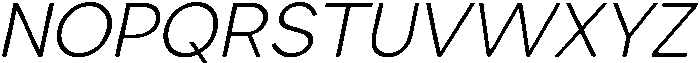 Etermal Extra Light Italic otf (200) Font UPPERCASE