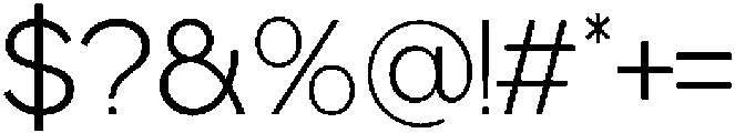 Etermal Extra Light otf (200) Font OTHER CHARS
