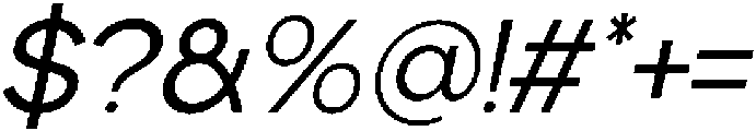 Etermal Light Italic otf (300) Font OTHER CHARS