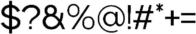 Etermal Light otf (300) Font OTHER CHARS