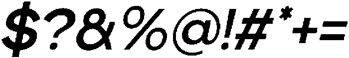 Etermal Medium Italic otf (500) Font OTHER CHARS