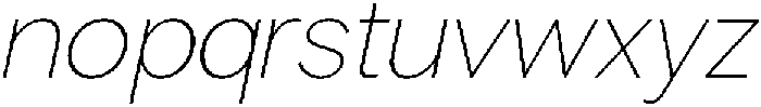 Etermal Thin Italic otf (100) Font LOWERCASE