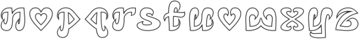 Eternal Love-Hollow otf (400) Font LOWERCASE