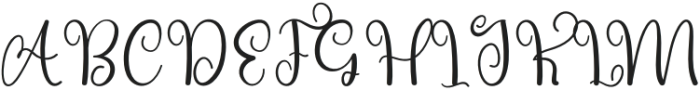 Eternal Signature Regular otf (400) Font UPPERCASE