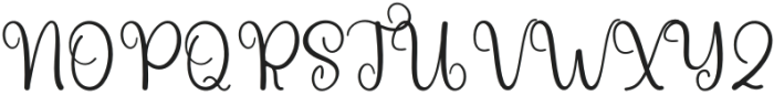 Eternal Signature Regular otf (400) Font UPPERCASE