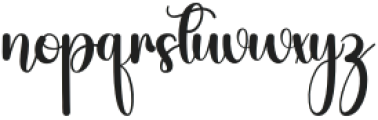 Eternal Signature Regular otf (400) Font LOWERCASE