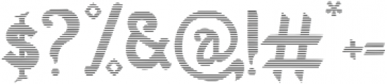 Eternal Stripe otf (400) Font OTHER CHARS