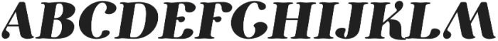Etewut Serif Bold italic otf (700) Font UPPERCASE